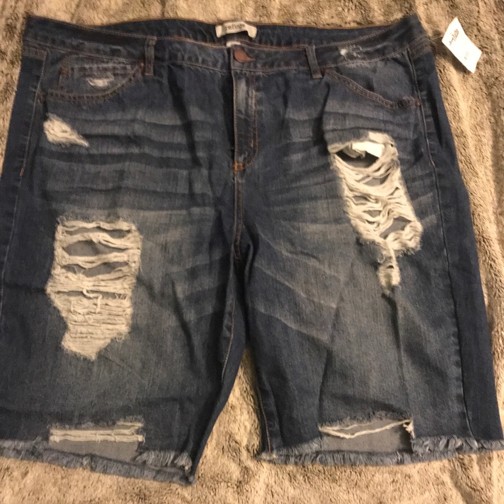Plus size 20 jean shorts